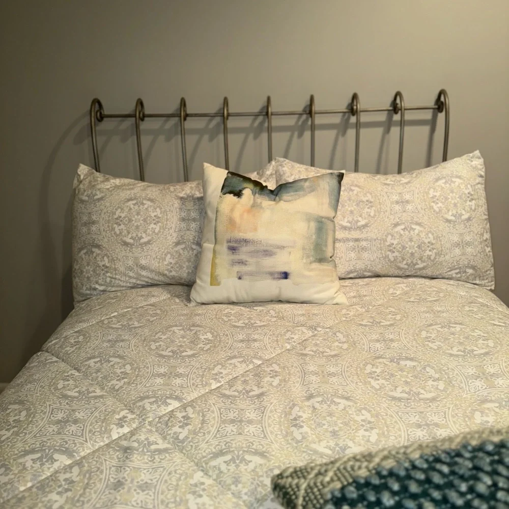 West Elm Abstract Multicolor Pillow